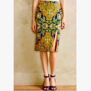 Maeve - Anthro Tapestry Sexy Librarian Pencil Skirt